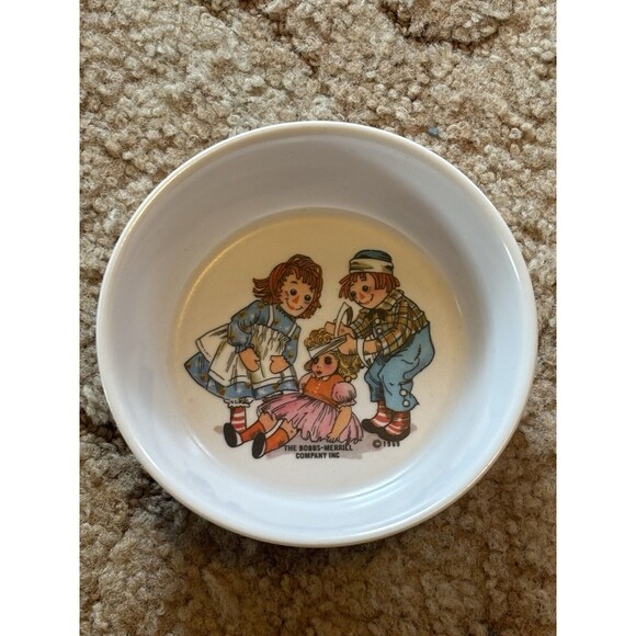 Oneida Delux Vintage Raggedy Ann & Andy Dish 1969 #3258 - Picture 1 of 4